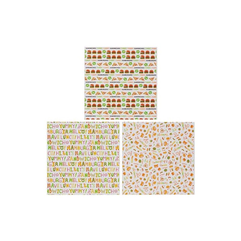 Torne P-3601 Hamburger & Sandwich Sheets, Just Wrap, Cute, Prevents