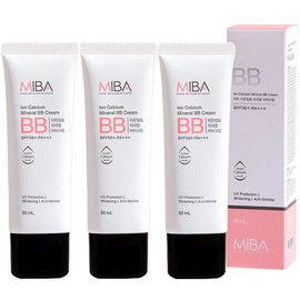 MIBA Ion Calcium Mineral BB Cream 50ml 3pcs / 미바 이온칼슘 미네랄 비비크림 50ml 3개