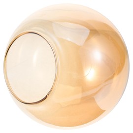 Luxshiny Clear Amber Glass Globe Shade for Light Fixtures Replacement Clear Round Glass Globe Lampshade Covers for Chandelier Pendant Light Wall Sconce