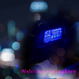 LED Taxi Sign - Rideshare Accessories for Car Headrest - LED Backseat Display Cards, Tip, No Smoking Sign- Interior Headrest 5 Star Boost Earnings - Increase Tips