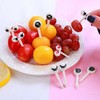AIMALL 36 Pcs Mini Kids Animal Food Fruit Picks Forks