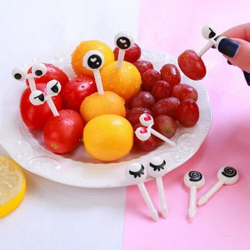 AIMALL 36 Pcs Mini Kids Animal Food Fruit Picks Forks