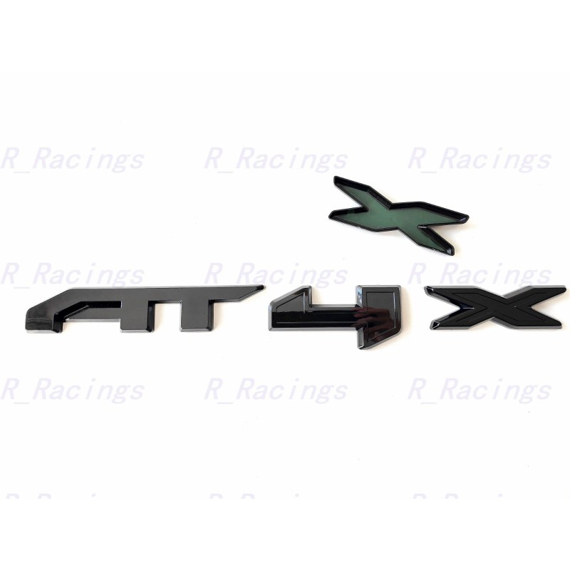 GMC 1PC Gloss Black Rear Tailgate AT4X OVERLAY Emblems 2023-2024
