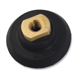 3" Diamond Polishing Pads Wet or Dry with 5/8-11 Rubber Backer Pad for Marble Granite Concrete Glass Sanding