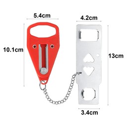 Portable Door Lock for Travel & Home Security - Extra Safety Lock for Hotels, Bedrooms, Apartments & Schools - Easy to Install Anti-Theft Device from Inside