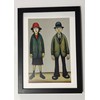 Greetingles Lowry-Style 12"/31cm Square Framed Print. Beautiful Black Ash Frame