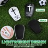 PullCrease 2 Pairs Mini Soccer Shin Guards Christian Faith 3.15