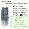 8 Packs Passion Twist Hair 8 Inch Pre-twisted Passion Twist