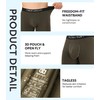 DAVID ARCHY Men's Boxer Briefs with Side Fly, Rayon Made