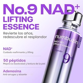 numbuzin No.9 NAD+ suero de elevación de péptidos para cara y cuerpo, reafirmante y arrugas, 50 esencia peptídica para piel flácida, líneas finas y el