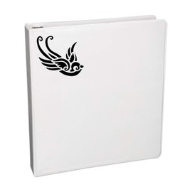 Bargain Max Decals Swallow Bird Decal Notebook Car Laptop 5.5" (Black)