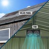 BONKZEBU Solar Powered Exhaust Vent Fan, Professional Efficient Solar Powered