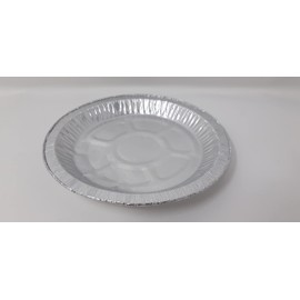 Foglish Home & Garden 50 x Aluminium Foil 8" 20cm Round Pie Flan Tart Plate Kitchen Baking Airfryer Oven BBQ 20x1.6cm 323cc