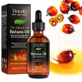 Batana Oil for Hair, Batana Oil Organic for Hair Growth, 100% Natural and Pure Batana Oil, Hair Growth Oil, Scalp Care, Moisturising Essential Oils, 60 ml