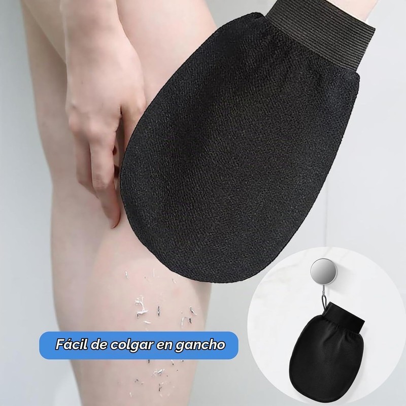 Guantes Exfoliantes para Baño Negros 5 Pcs LBYHZS Hammam y