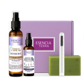 kit de Aceite de romero + Tonico + jabon + gorros para mascarillas capilares + cepillo para pestañas (KIT DE ROMERO PARA REGALO)