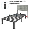 FUIOBYVV 12 Inch Twin XL Bed Frame with Rounded Corner
