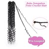 Samtress 24 Inch Boho Senegalese Twist Crochet Hair 9 Packs