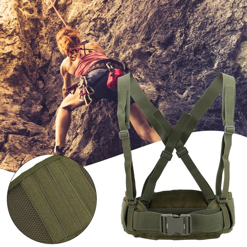 Outdoor Multifunctional Combination Shoulder Straps Wide Waist Belt for Climbing