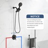 Taplong Matte Black Shower System - Dual 2 in 1