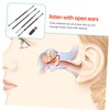 Baluue 2sets Stainless Steel Ear Cleaning Kit Ear Wax Removal