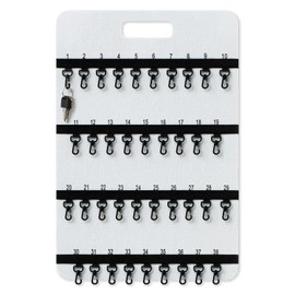 Colingmill 24'' x 16'' Key Rack Wall Mount with 38 Numbered Self Closing Hooks 24'' x 16'' Felt Key Holder Board Storage for Car Dealer Property Manager Valet Parking Residential Small Businesses