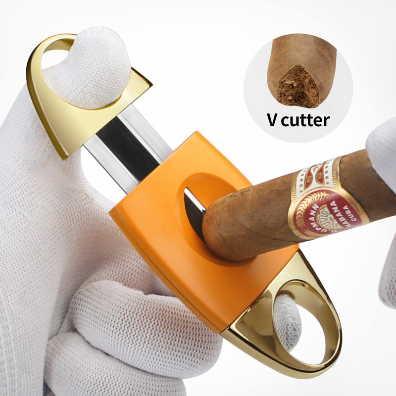 Cigar Cutter V Cut Stainless Steel Blade Cigar Cutter Guillotine