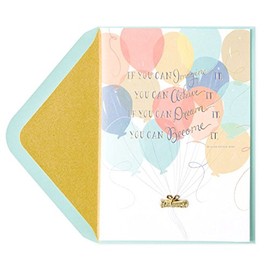 Papyrus Graduation Card - Balloons with Diploma Charm