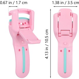 STAHAD Rizador de Pestañas de Plástico 2 Unidades Almohadillas de Goma para Maquillaje y Extensiones, Herramienta Ligera y Portátil para Mujeres y Niñas