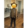 Kids Cowboy Vest for Boys Suede Leather Western Style Brown