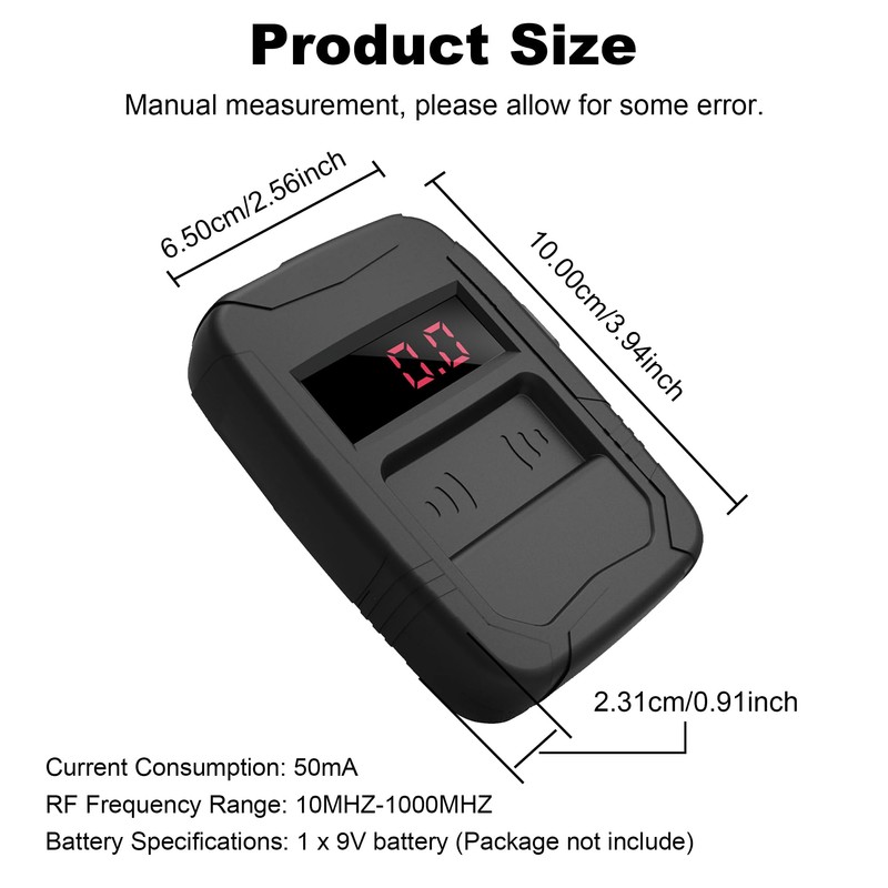 WOYO Car Key Fob Tester RF Frequency Tester 10 MHZ-1000