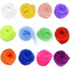 zukent Pack of 12 Colourful Chiffon Cloths, Dance Cloths, Silk