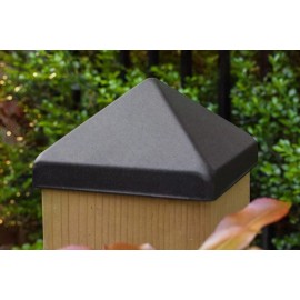 Deck Depot 4x4 Apex Pyramid Fence Post Cap - Matte Bronze (3 1/2" x 3 1/2") 10 Pack