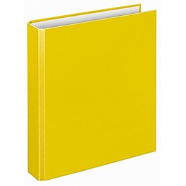 Veloflex 1151010 Basic Ring Binder, DIN A5, 2-ring mechanism, 196 x 230 x 30 mm, cardboard, yellow, pack of 1
