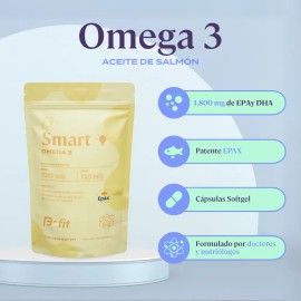 Omega 3 Concentrado 1800 mg | EPA y DHA de Alta Pureza | 180 Softgels Inoloras para Bienestar Diario