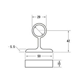 Hi Logic 37070 Horizontal Passage 1.0 inch (25 mm) (1 piece) for Stainless Steel Pipe 1.0 inch (25 mm)