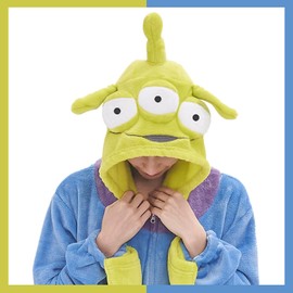 GONAAP Unisex Adult Alien Onesie Pajamas Animal One Piece Costume Cosplay Sleepwear (Alien, Medium)