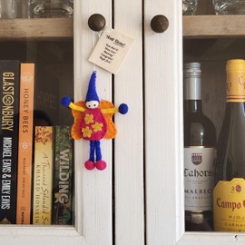 Siesta 'Well Done' Colourful Felt Fairy/Pixie with Message Gift Tag