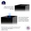 4 Pack 10 Inch Glossy Black Box Acrylic Display with