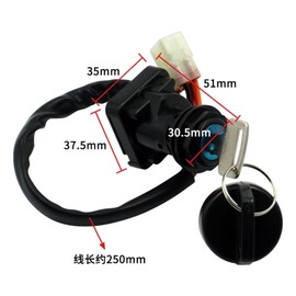 XDF Ignition Switch with Key Compatible for Suzuki King Quad 450 LT-A450X / LT-A450XZ 2007-2010,for LT-A400 Eiger 400 King Quad 400 500 750 LT-F400 Eiger 400,37110-38F00