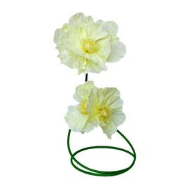 RiKoDaM Large Artificial Flowers for Outdoors, Indoor 3D Peony Faux Flower Arrangement for Home Decor, Fake Plants for Garden Porch Yard Wedding Birthday Decoration, Adjustable Stems, Yellow