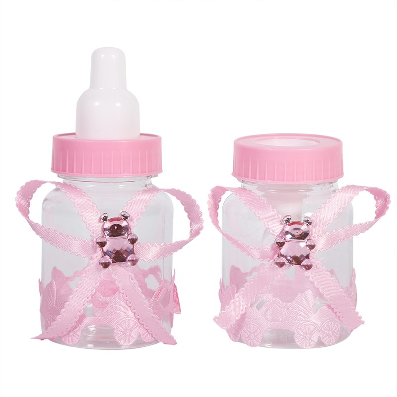 50Pcs Candy Chocolate Bottles Box For Baby Shower Party Favors