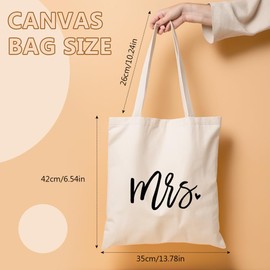 Tasche Braut, Geschenktüte für die zukünftige Braut, Hochzeitsgeschenke für die Verlobung, Brautparty, Accessoires für Jga Segeltuchtasche für den Hochzeitstag der Braut