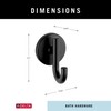 Delta Trinsic (1-Pack) Towel Hooks Matte Black Single Bathroom Hooks