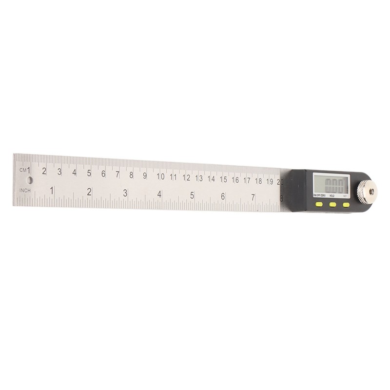 Digital Angle Ruler 200mm 0 to 360 Degree Stainless Steel