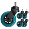 Office Chair Caster Wheels Set of 5 Heavy Duty &