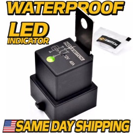 HD Switch 12V 40A Waterproof Relay fits John Deere EZTrak Ztrak Z225 Z245 Z425 Z445 w/LED