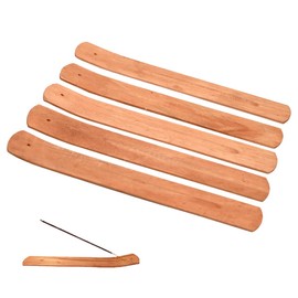 5Pcs Wooden Incense Stick Holders Pine Wood Incense Stick Holder 9 Inches Brown Incense Sticks Holder for Yoga SPA Meditation Relaxation