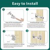 6 Pack Inset Soft Close Cabinet Hinges 105° Frameless 3