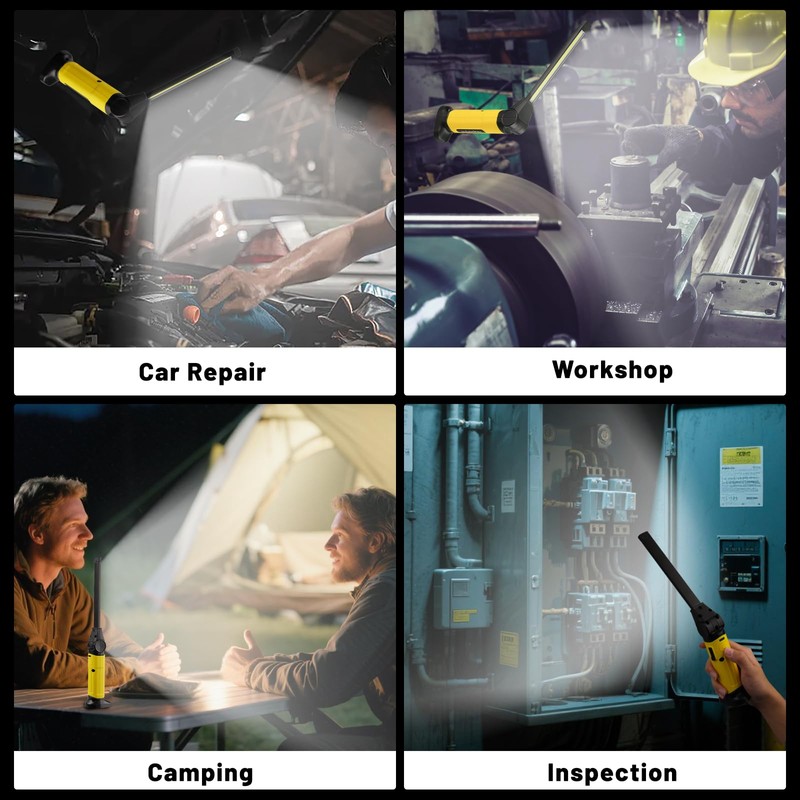 Napatyre Mechanic Light,1000 Lumens Rechargeable LED Work Light with Magnetic